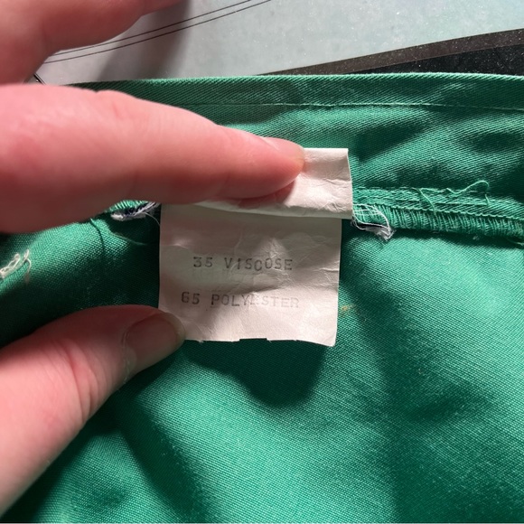 Vintage Mint Green Wrap Skirt - Picture 2 of 9